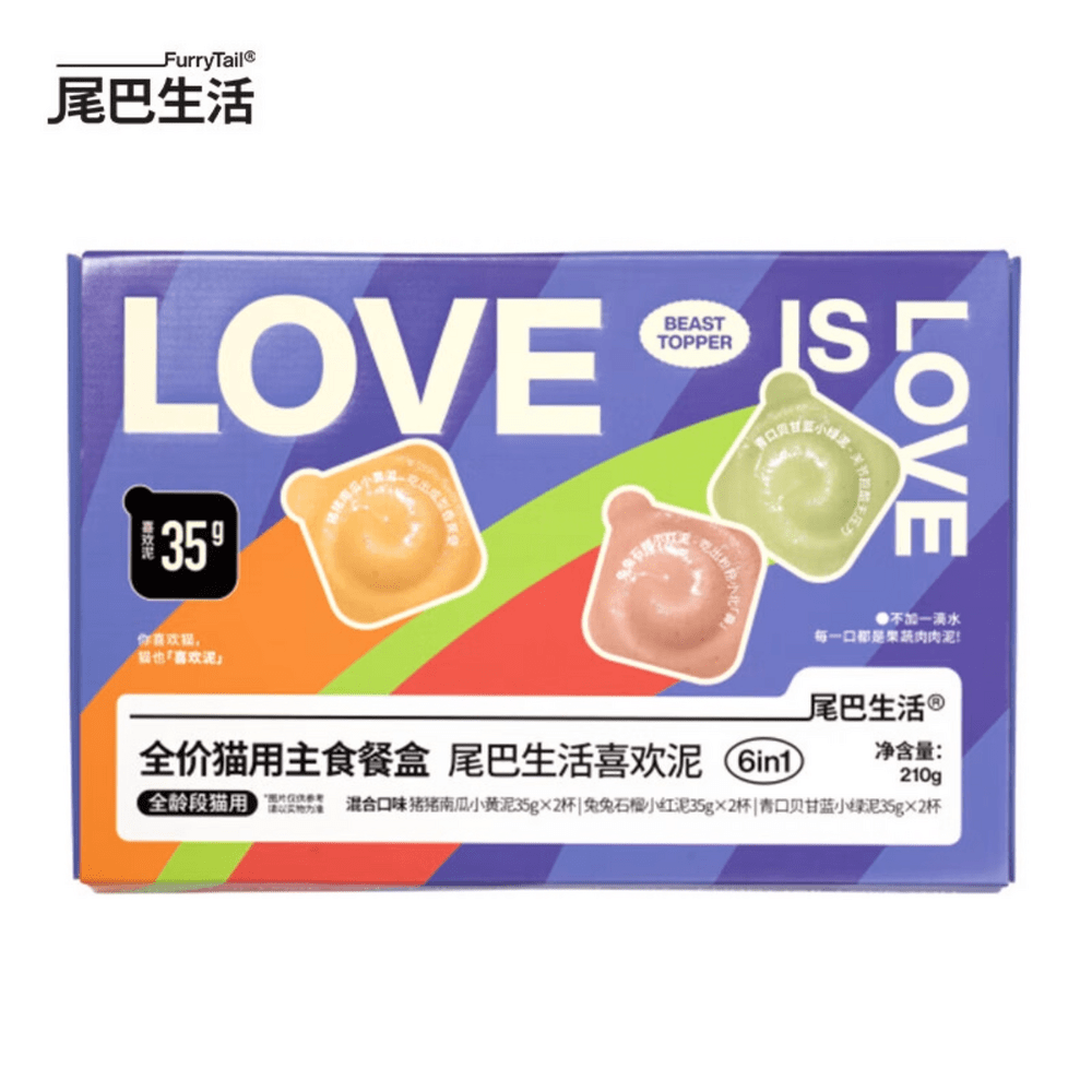 FURRYTAIL Rainbow Slime Likes Slime Wet Cat Food 35g*6