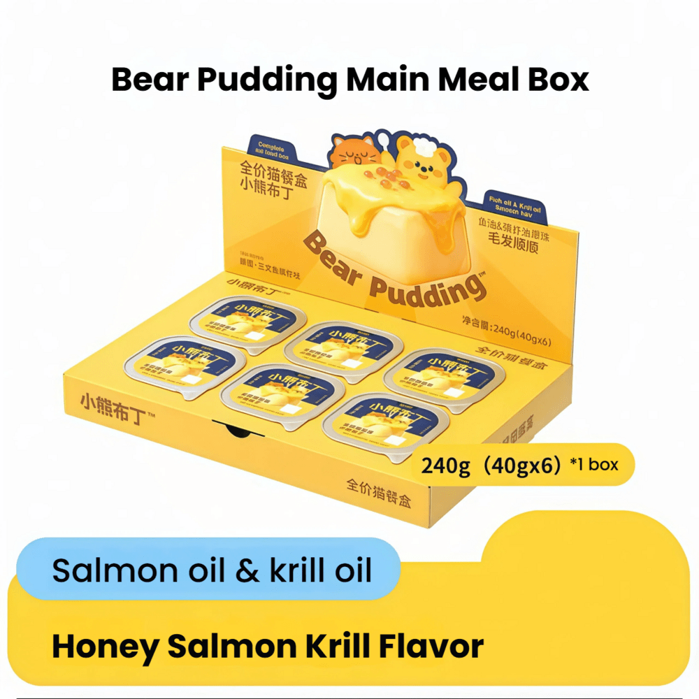 THE CAT'S TRAVEL Bear Pudding Wet Cat Food 40g*6