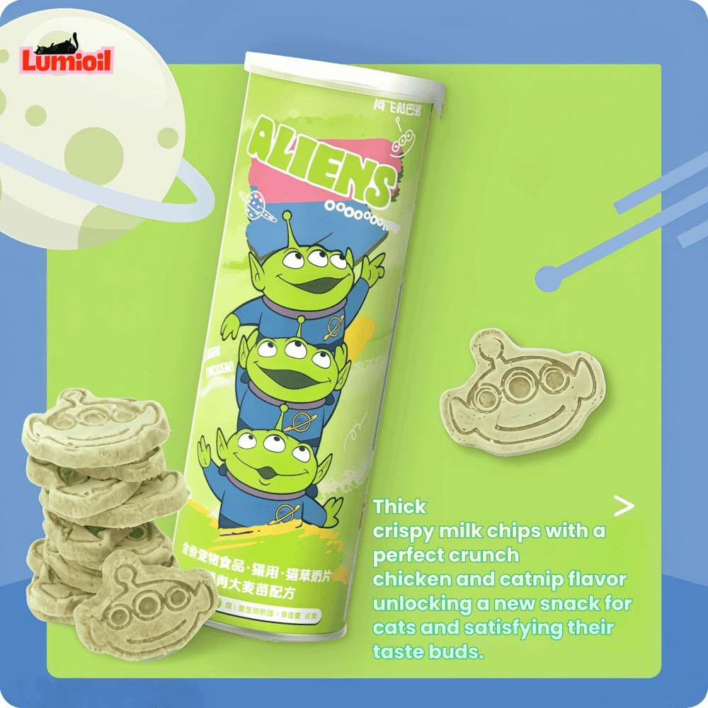 Alfie&Buddy Three-Eyed Cat Grass Milk Chew Dry Cat Treats 40g