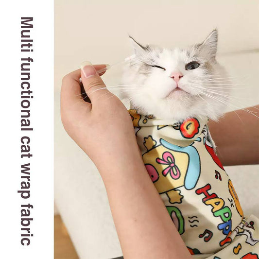 控猫布80cm*80cm【不配合清洁眼睛耳朵刷牙剪指甲的猫都适用】