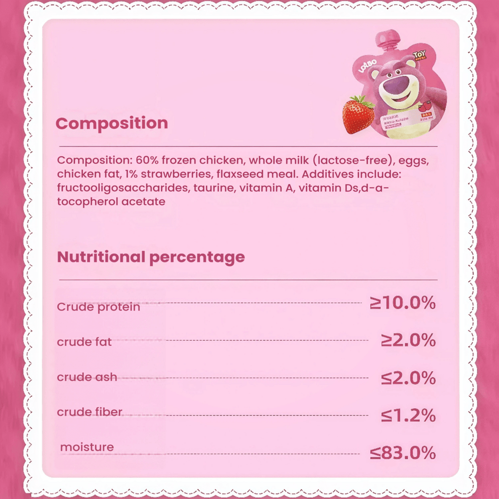 Alfie&Buddy Lotso Strawberry Wet Cat Treats 80g