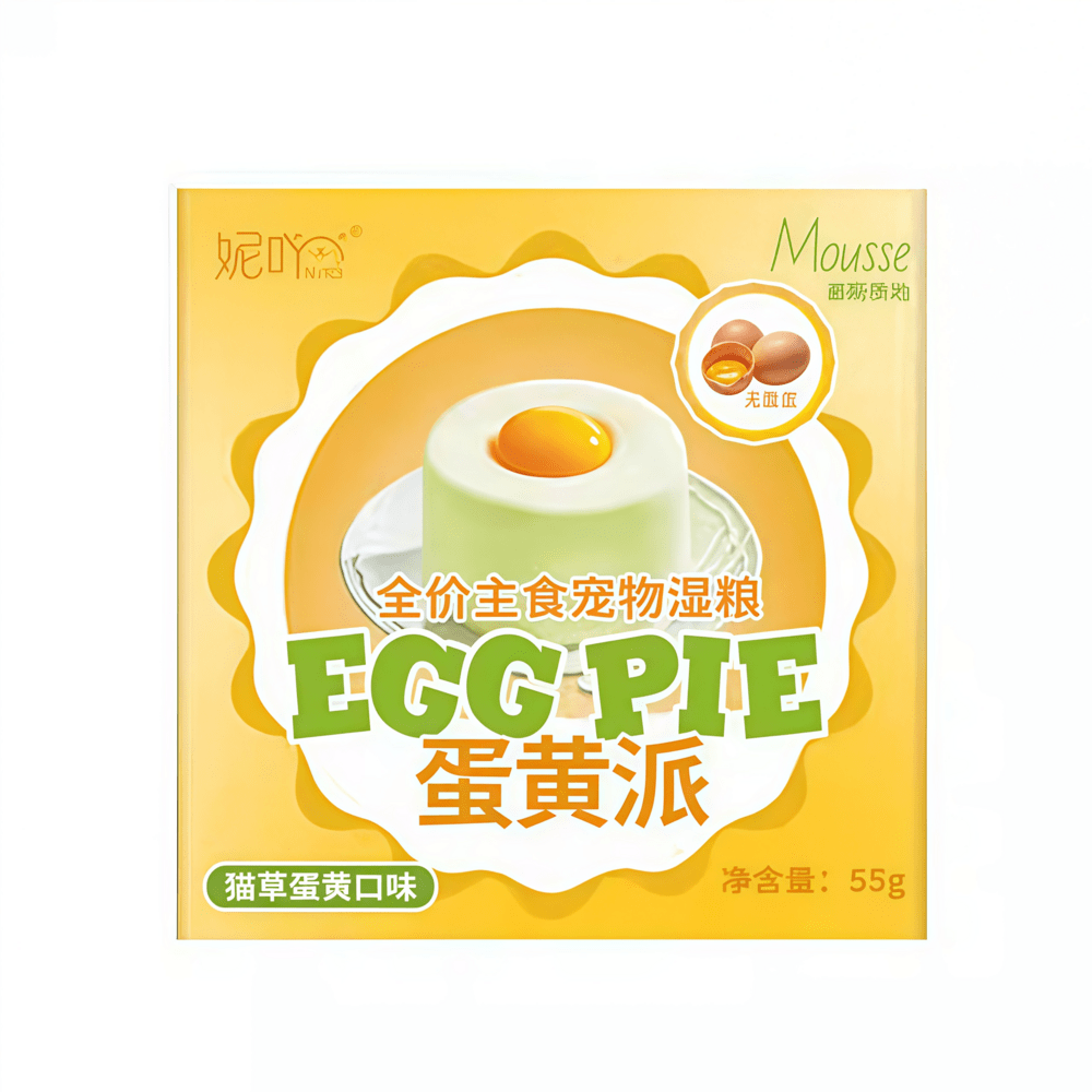 NiYa Delicious Egg Yolk Cake Wet Cat Food 55g*6