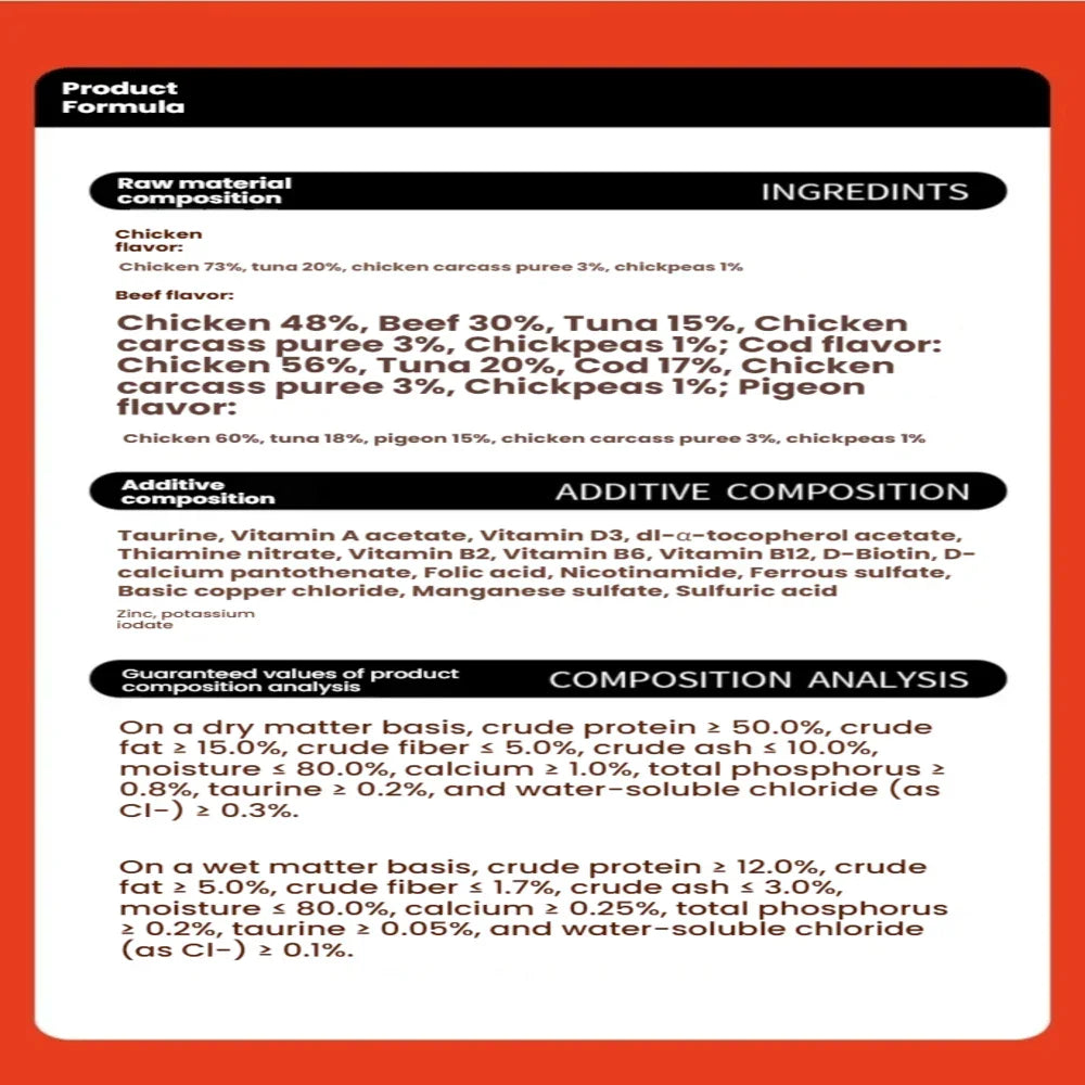 BRIGHT Ideal Staple Soft Canned Food Wet Cat Food 100g*8