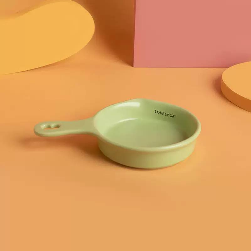 【猫碗】韩国宠物陶瓷BD平底锅14cm