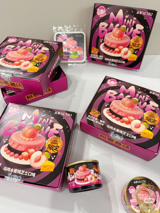 Senxi森熹Mini巴斯克蛋糕主食罐65g*5/盒【夏季限定乌鸡水蜜桃芝士】