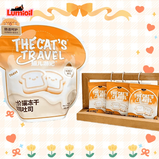 THE CAT'S TRAVEL Double-layer Toast Cat Freeze-Dried 1.8g*20