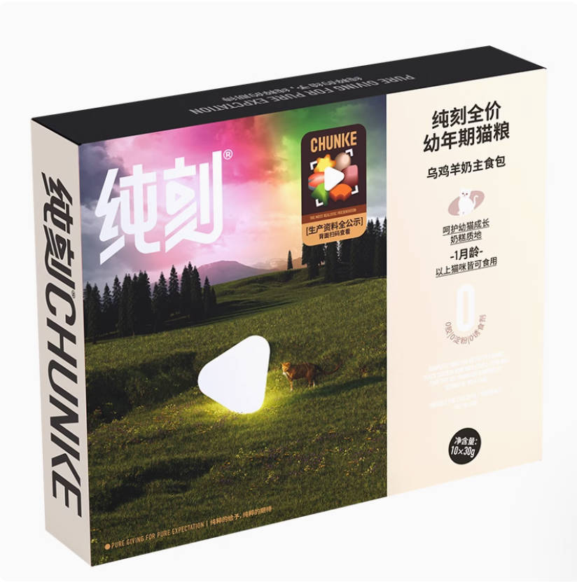 CHUNKE纯刻主食餐包成猫幼猫通用30g*10/盒