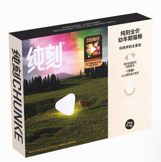 CHUNKE纯刻主食餐包成猫幼猫通用30g*10/盒