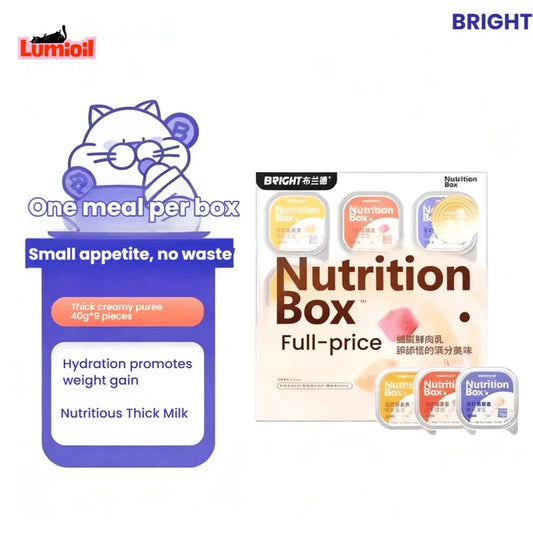 BRIGHT Creamy Slurry Staple Meal Box Wet Cat Food 40g*4