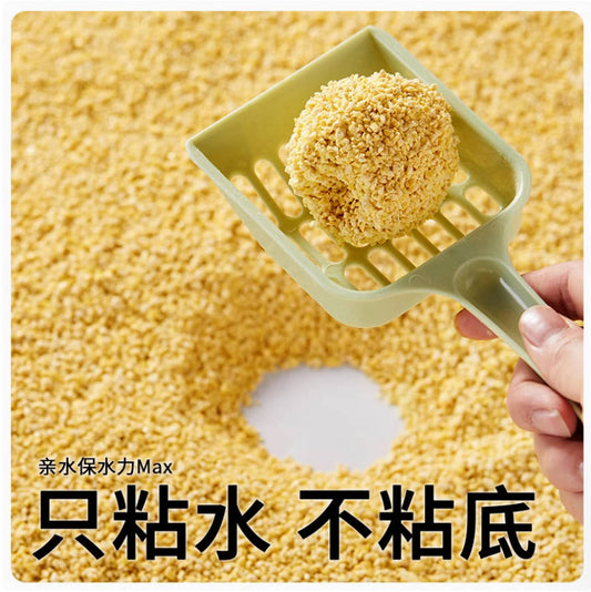 喵享家小米猫砂除臭无尘植物猫沙速结团2.4kg【可冲厕猫砂、推荐给公寓不能养猫的铲屎官】