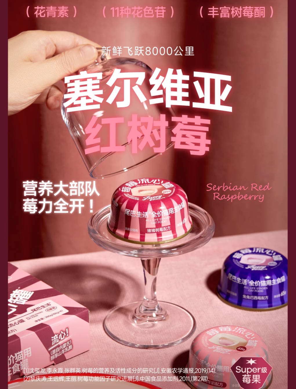 Furrytail尾巴生活莓莓流心全价主食罐65g*4/盒