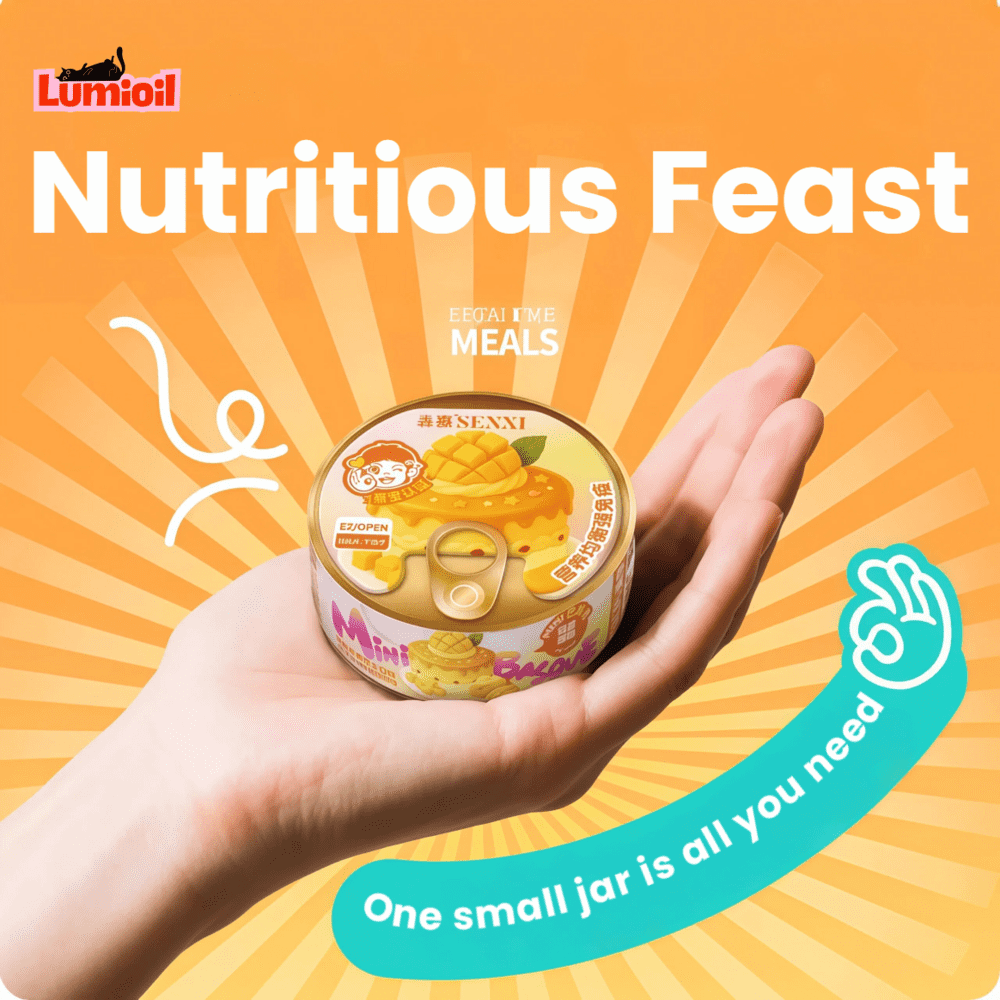 SENXI Mini Double-Layer Basque Cake Wet Cat Food