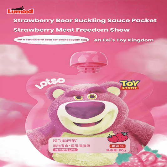 Alfie&Buddy Lotso Strawberry Wet Cat Treats 80g