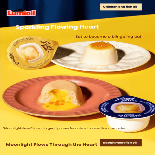 FURRYTAIL Shiny Flowing Moonlight Fish Roe Gold Ball Cat Flowing Cup Wet Cat Food 65g*6