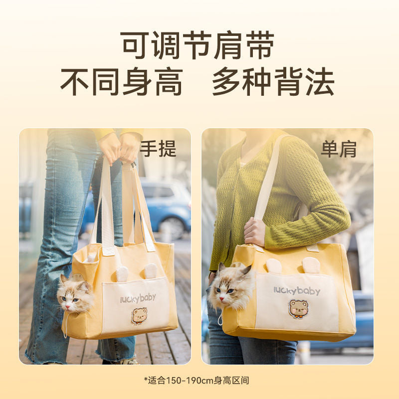 猫咪外出背包、露头萌萌背包、可容纳18斤以内猫咪