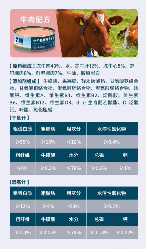 鲜朗猫罐头主食罐幼猫成猫湿粮100g*6罐【3个月可食用】
