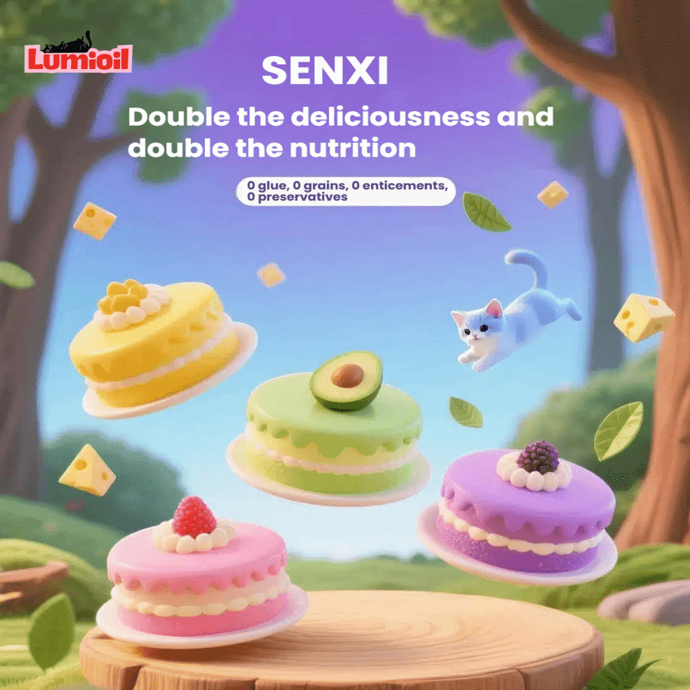SENXI Mini Double-Layer Basque Cake Wet Cat Food