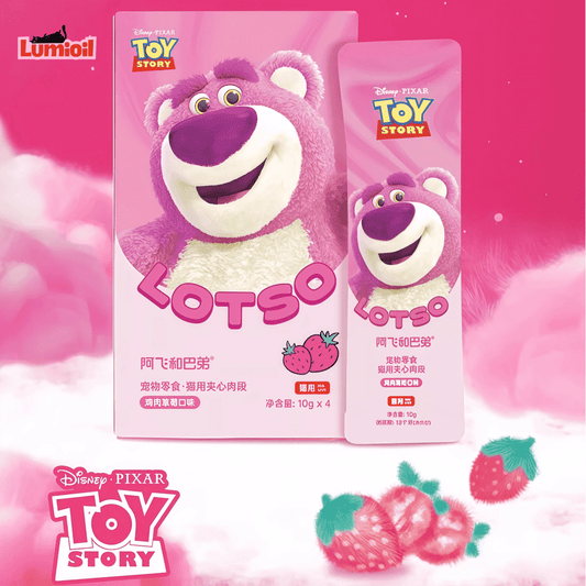 Alfie&Buddy Lotso Strawberry-Jam Core Dry Cat Treats 10g*4