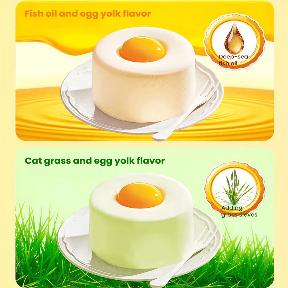 NiYa Delicious Egg Yolk Cake Wet Cat Food 55g*6