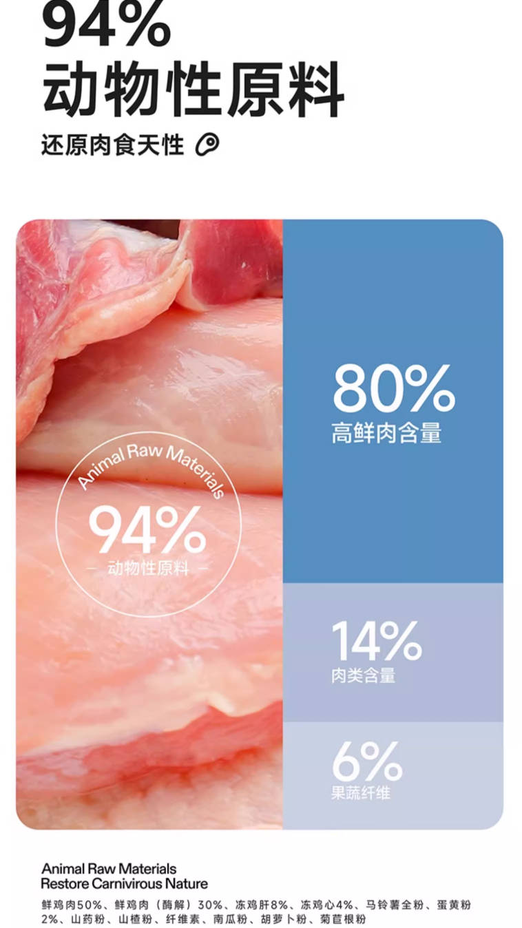 【增加体重】纯福烘焙全价全期无谷酶解鸡肉幼猫成猫猫粮1.5kg