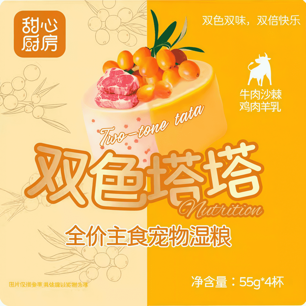 NiYa Sweet Kitchen Double-Color Tartar Wet Cat Food