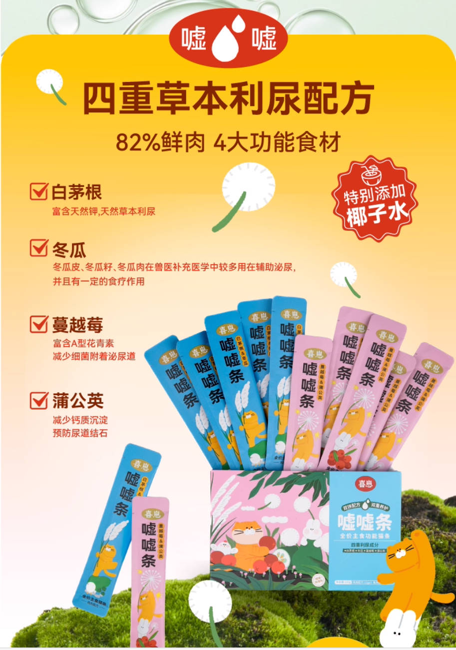 XiZai喜崽双拼主食猫条12g*12/盒