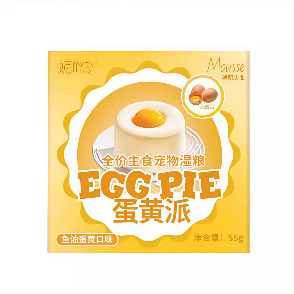 NiYa Delicious Egg Yolk Cake Wet Cat Food 55g*6
