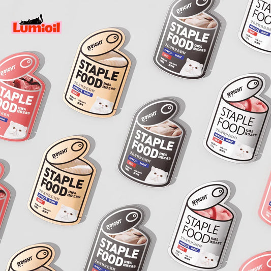 BRIGHT Ideal Staple Soft Canned Food Wet Cat Food 100g*8