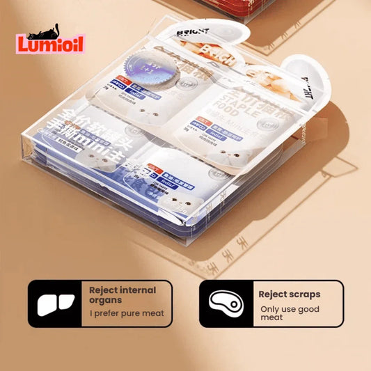 BRIGHT PRO+ Small Gold Bag Staple Soft Canned Food Wet Cat Food 40g*12