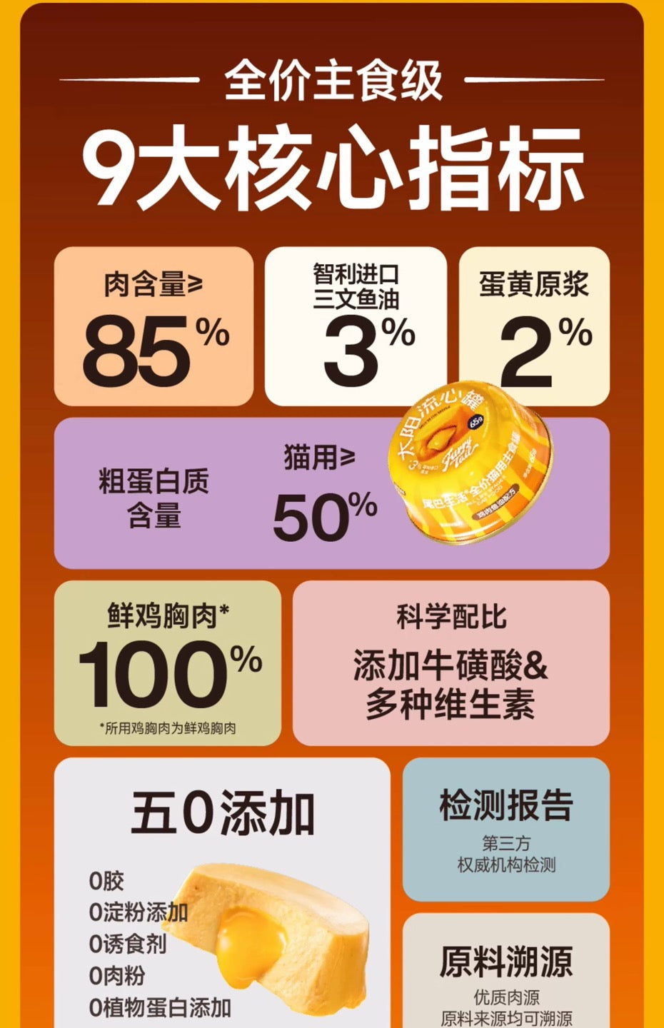 Furrytail尾巴生活太阳流心全价主食罐65g*4/盒