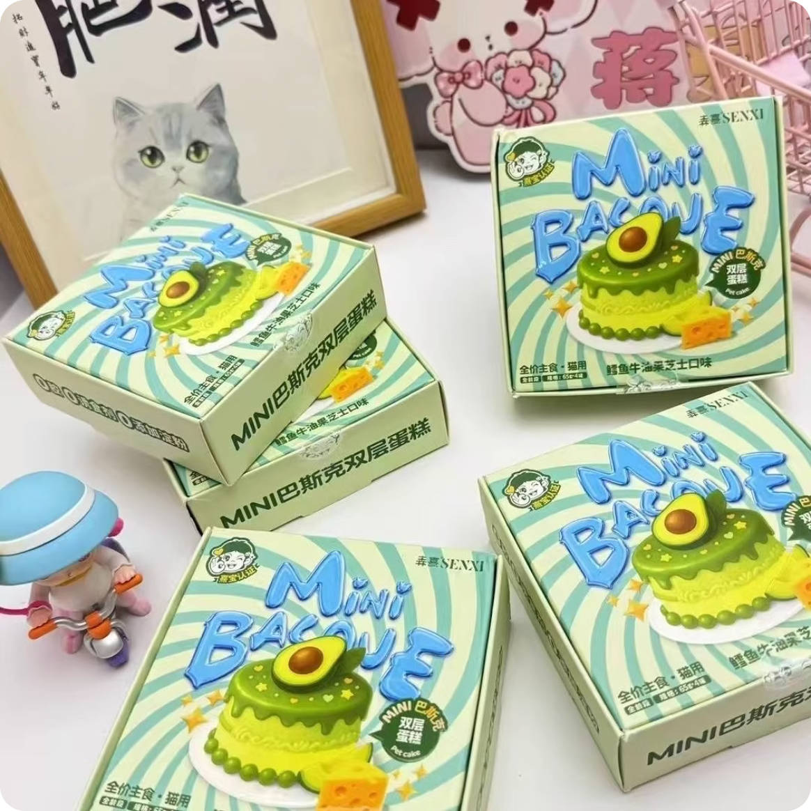 Senxi森熹Mini巴斯克蛋糕全价主食罐65g*4/盒