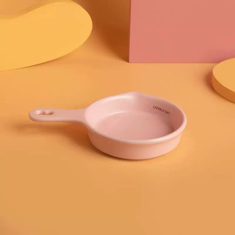 【猫碗】韩国宠物陶瓷BD平底锅14cm