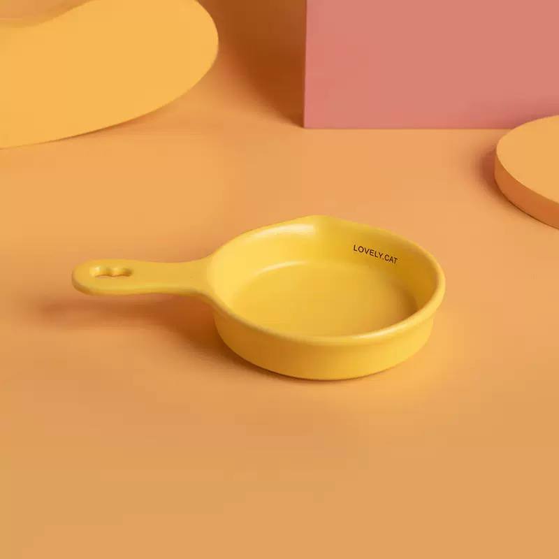 【猫碗】韩国宠物陶瓷BD平底锅14cm