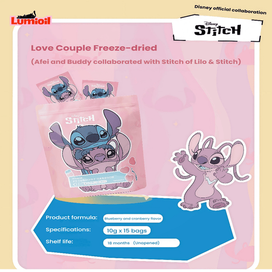 Alfie&Buddy Stitch Heartwarming Couple Cat Freeze-Dried 10g*15