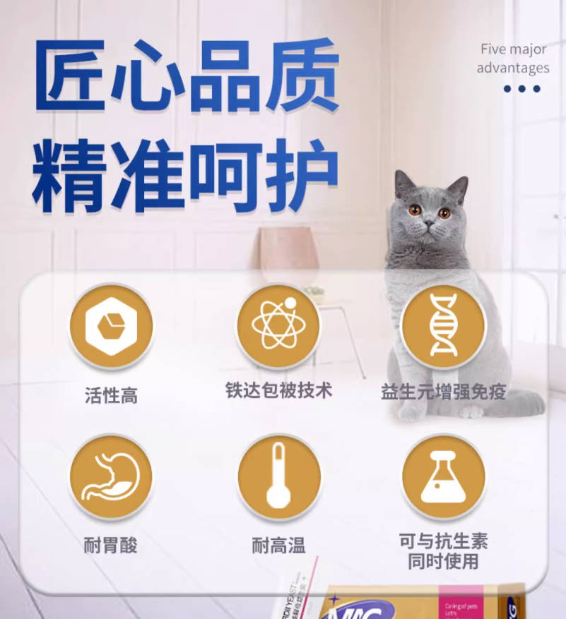 MAG宠物益生菌2g*10条【猫咪软便拉稀呕吐调理肠胃专用】